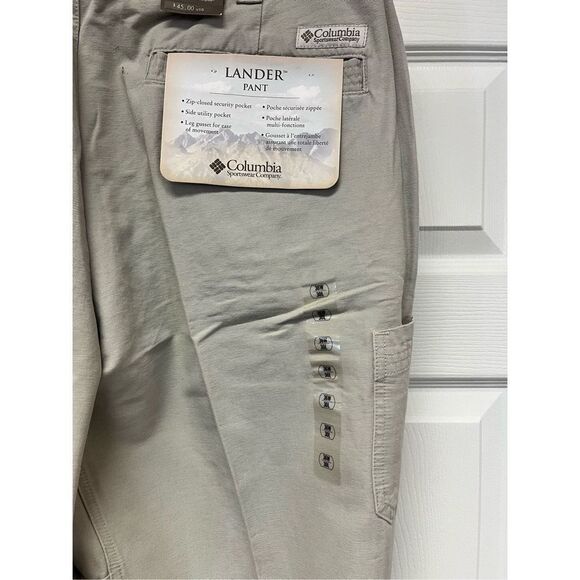 Columbia Tan Lander Cargo Hiking Pant sz 36/30 NWT - Picture 7 of 10